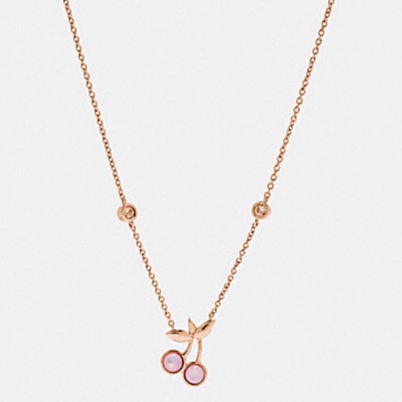 Coach Cherry Pendant necklace Rose Gold - Picture 3 of 3